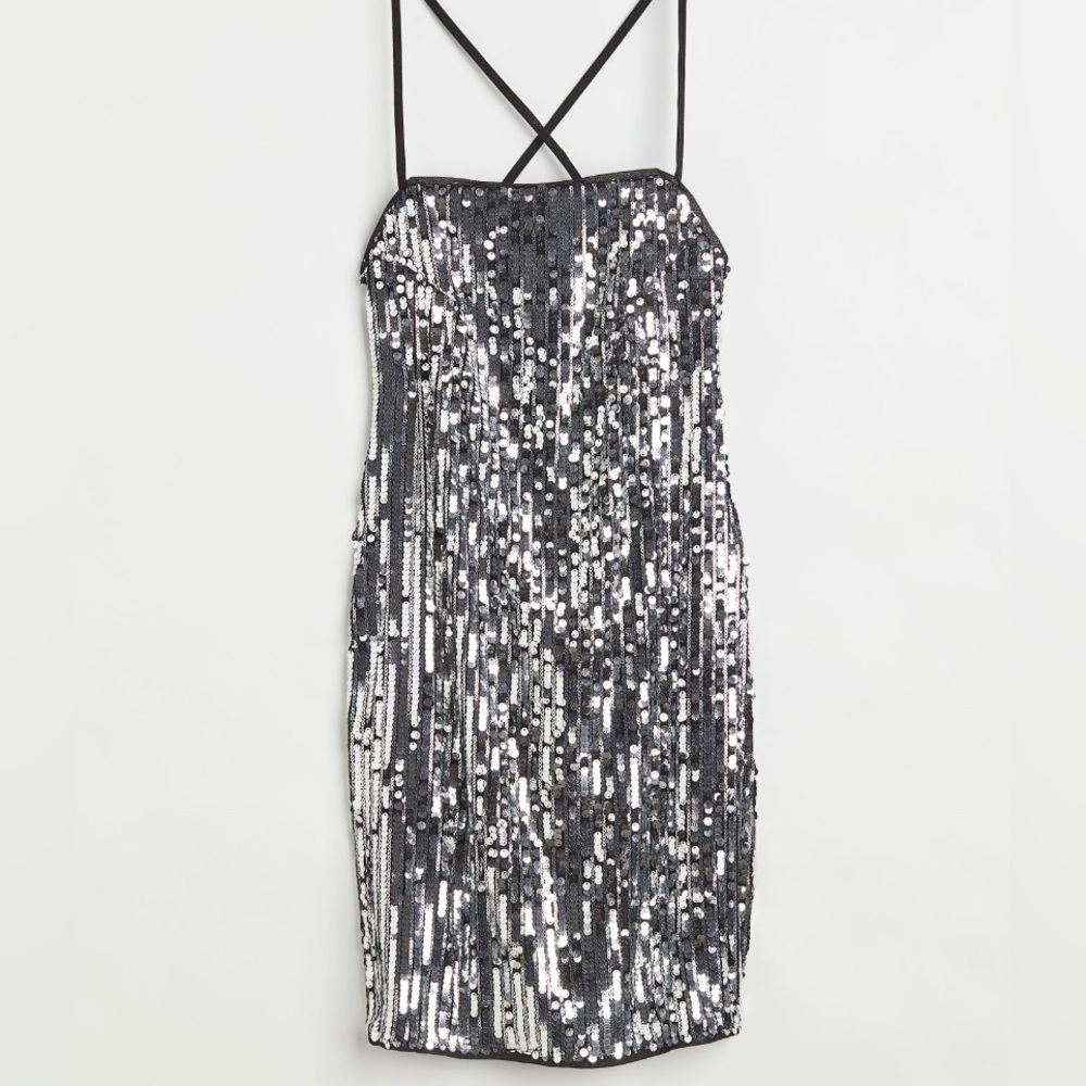 H&M sequin Dress NWOT